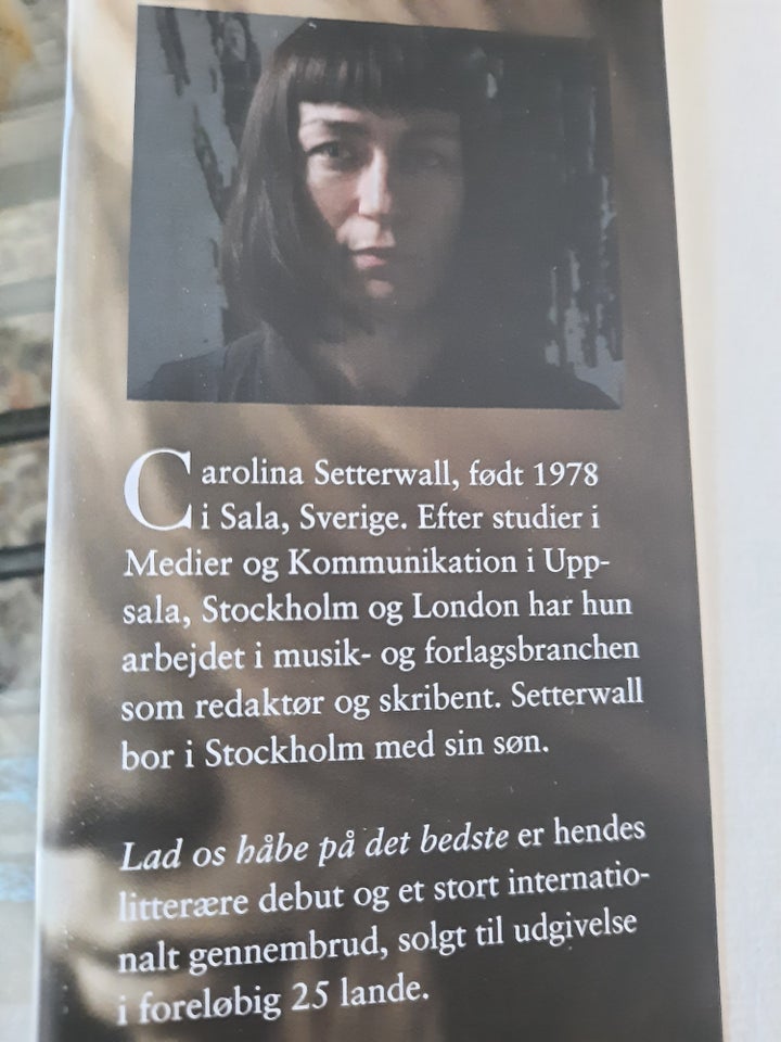 Lad os håbe på det bedste, Carolina