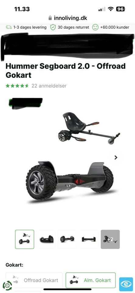 Andet Hummer Segboard 20 offroad