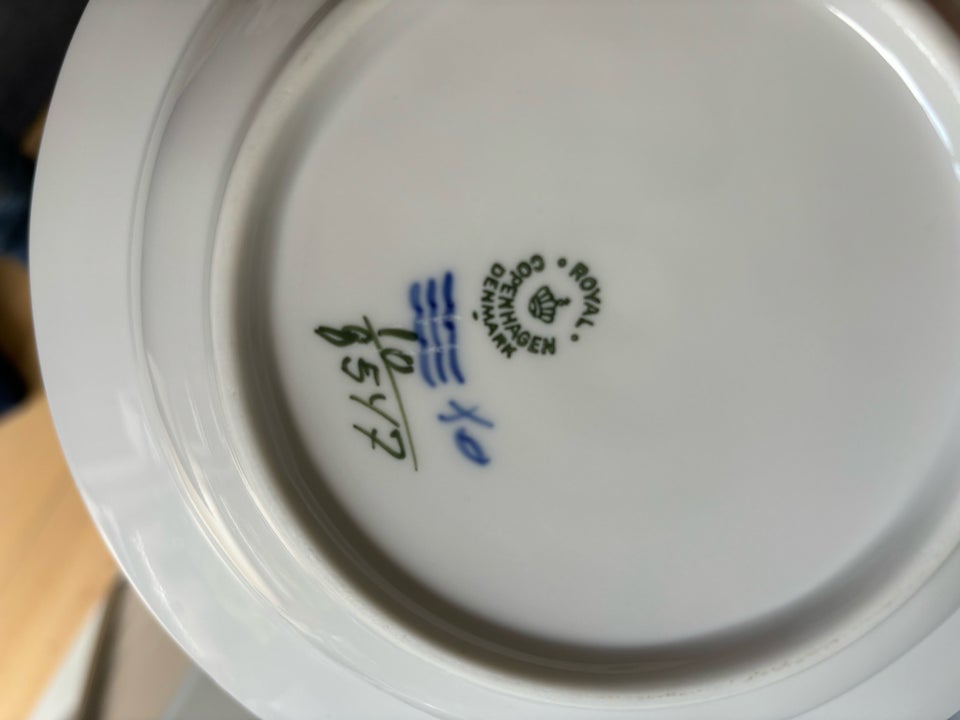 Porcelæn Blå blomst tallerkener