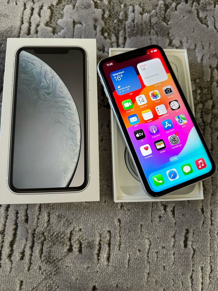 iPhone XR, 64 GB, hvid