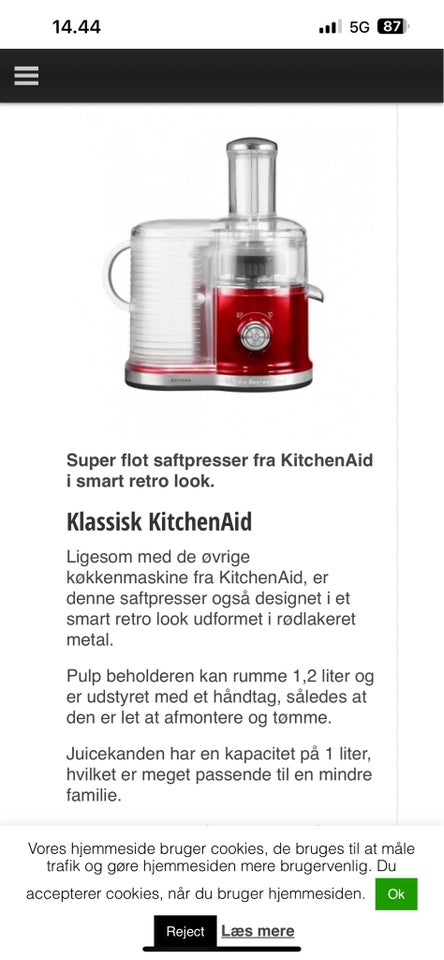 Saftpreser Kitchen Aid