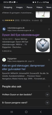 Robotstøvsuger Dyson 360 eye