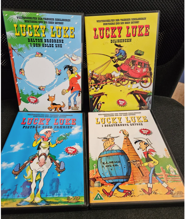 Lucky Luke film, DVD, tegnefilm