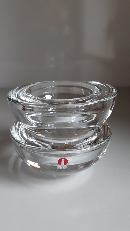 Glas, Lysestage Fyrfad, Iittala