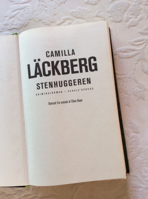 STENHUGGEREN, CAMILLA LÅCKBERG,