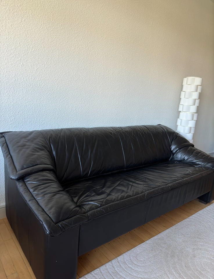 Sofa, læder, 3 pers.