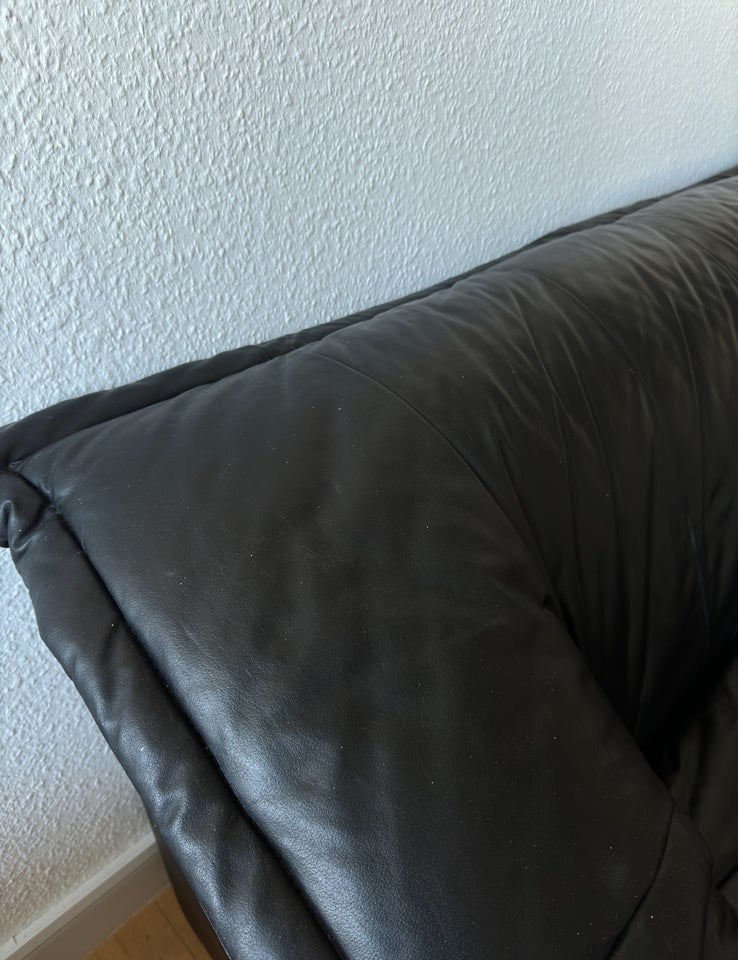 Sofa, læder, 3 pers.