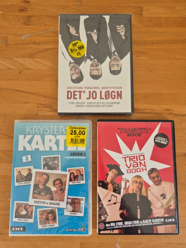 Dansk comedy, DVD, komedie