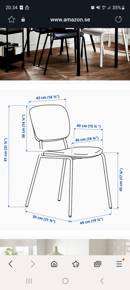 Spisebordsstol, IKEA