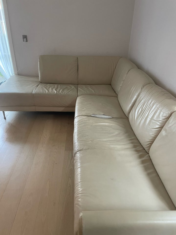 Sofa læder 4 pers