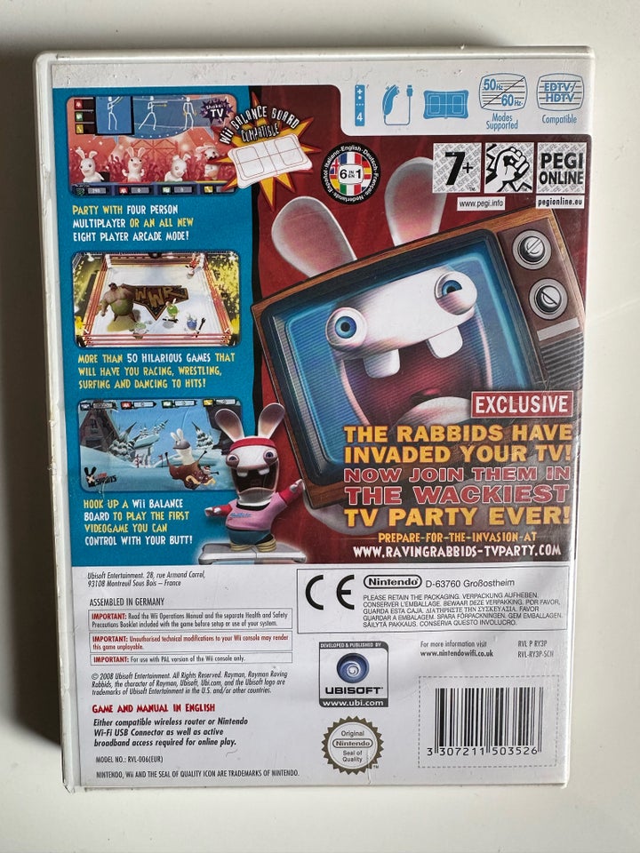 Rayman raving rabbids tv party