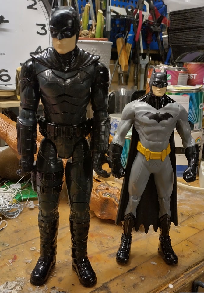 Figurer Batman og Spiderman