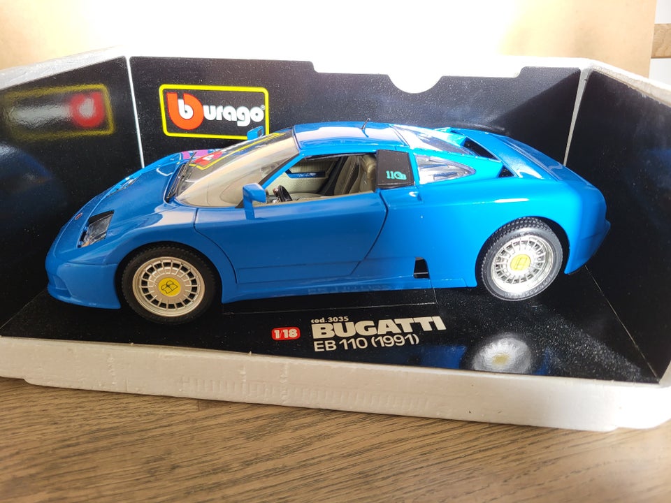 Modelbil, Bugatti EB 110 lyseblå