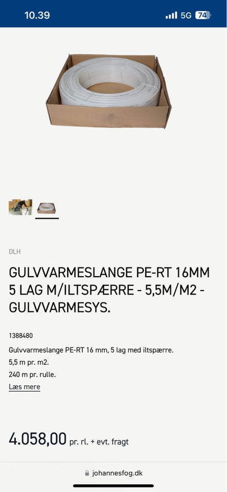 Gulvvarme, DLH