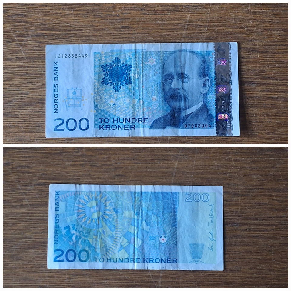 Skandinavien, sedler, 200 KRONER