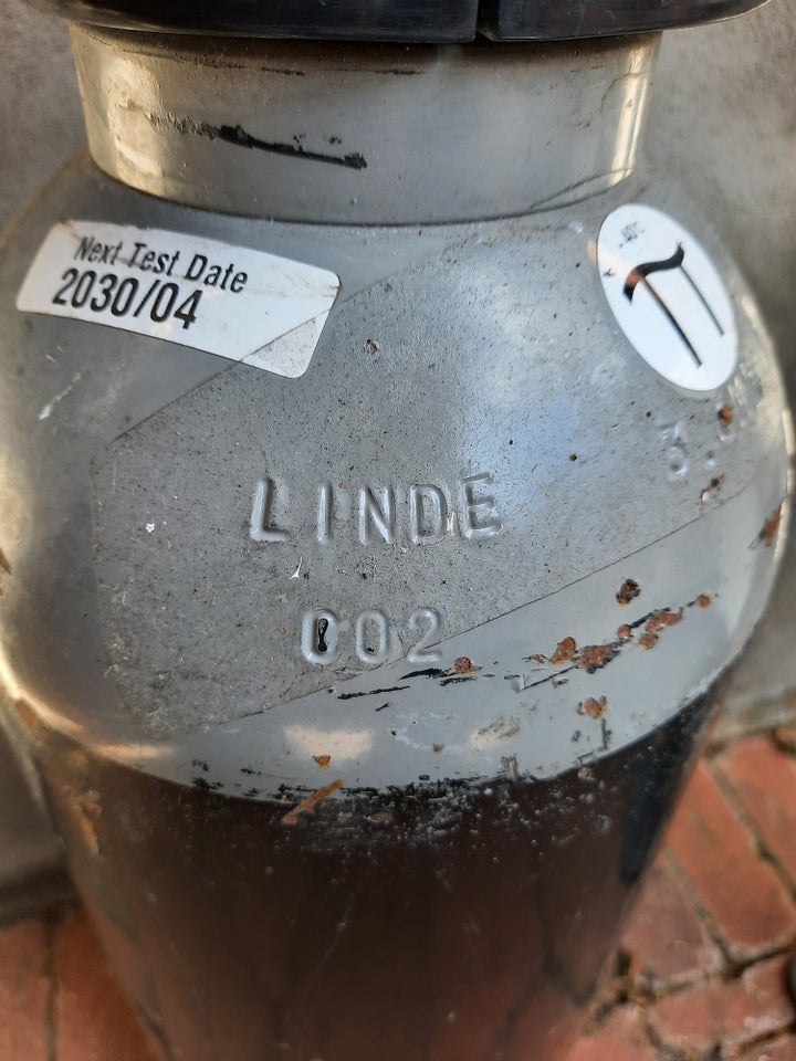 Ny Fuld 6 kg Co2 Ejerflaske, Linde /