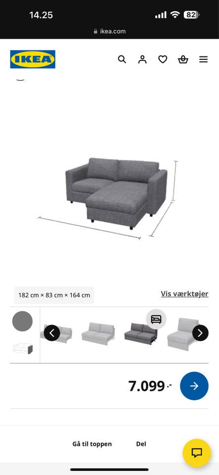 Sofa, uld, Ikea