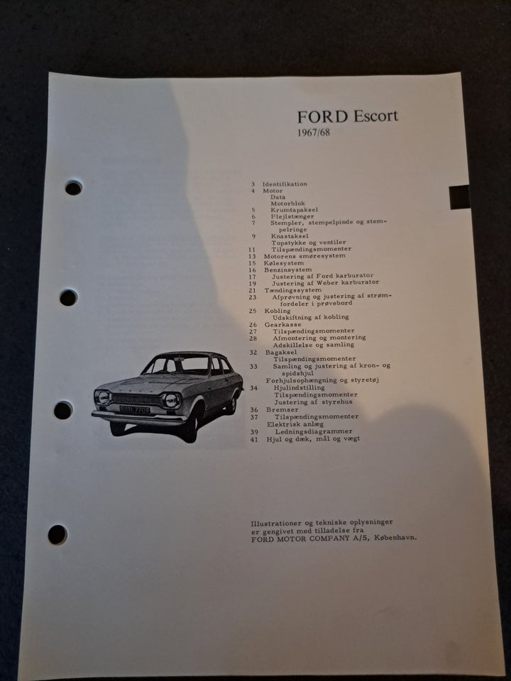 Ford Escort, Ivar, emne: bil og