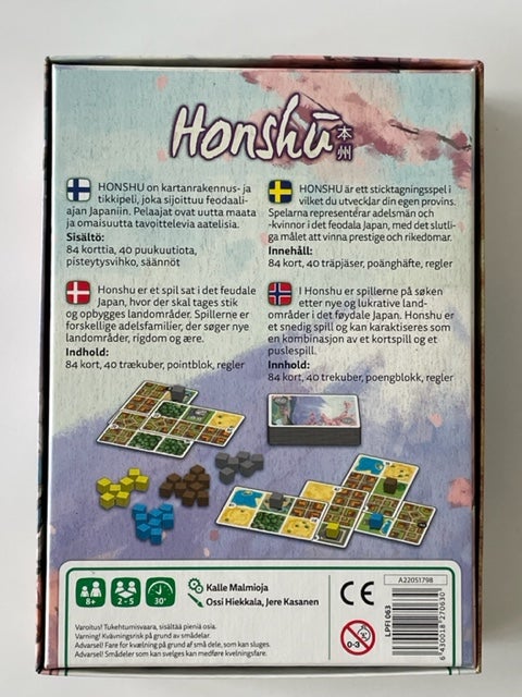 Honshu, Familiespil, kortspil