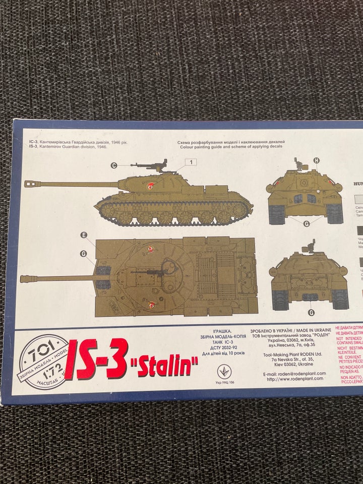 Byggesæt Roden IS-3 “Stalin”