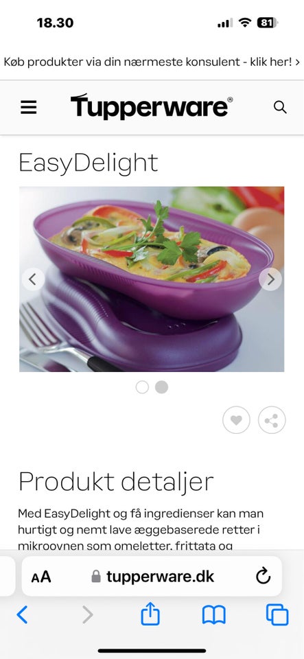 Tupperware omelet maker 