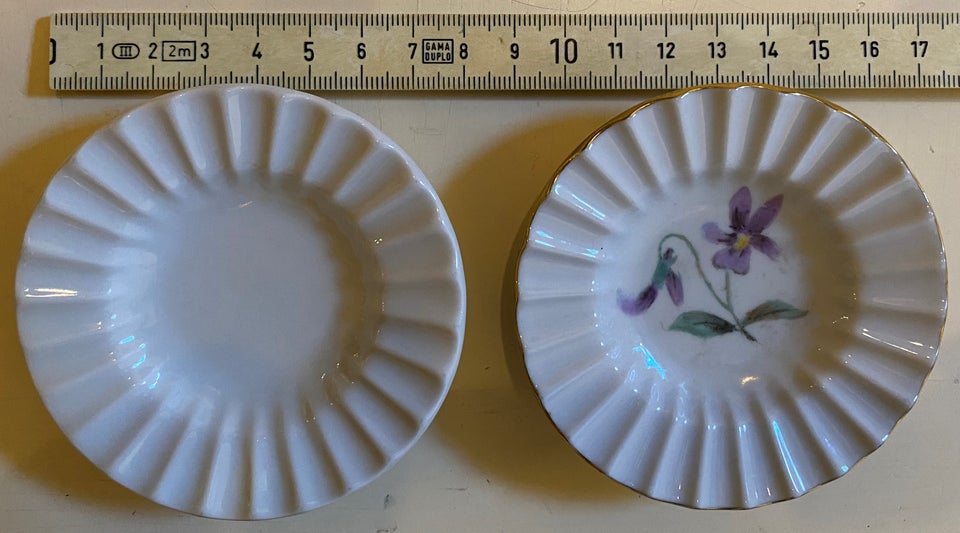 Porcelæn 2 kuvertaskebægre