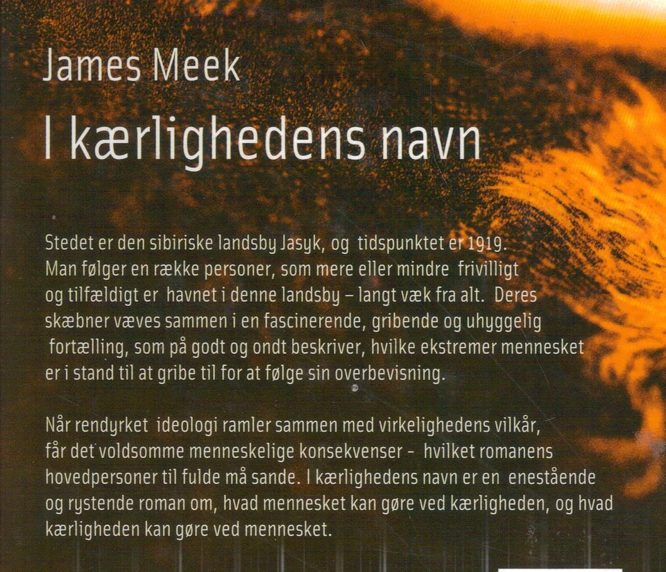 I kærlighedens navn, Af James Meek,