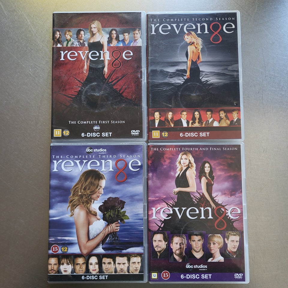 Revenge hele serien 1-4, DVD,