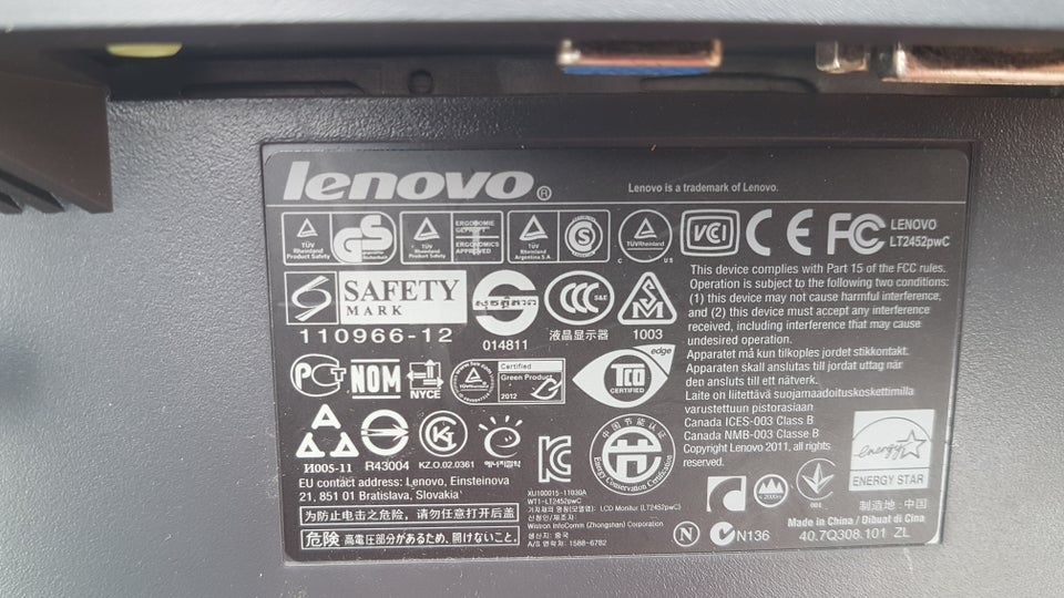 Lenovo 24 tommer Rimelig