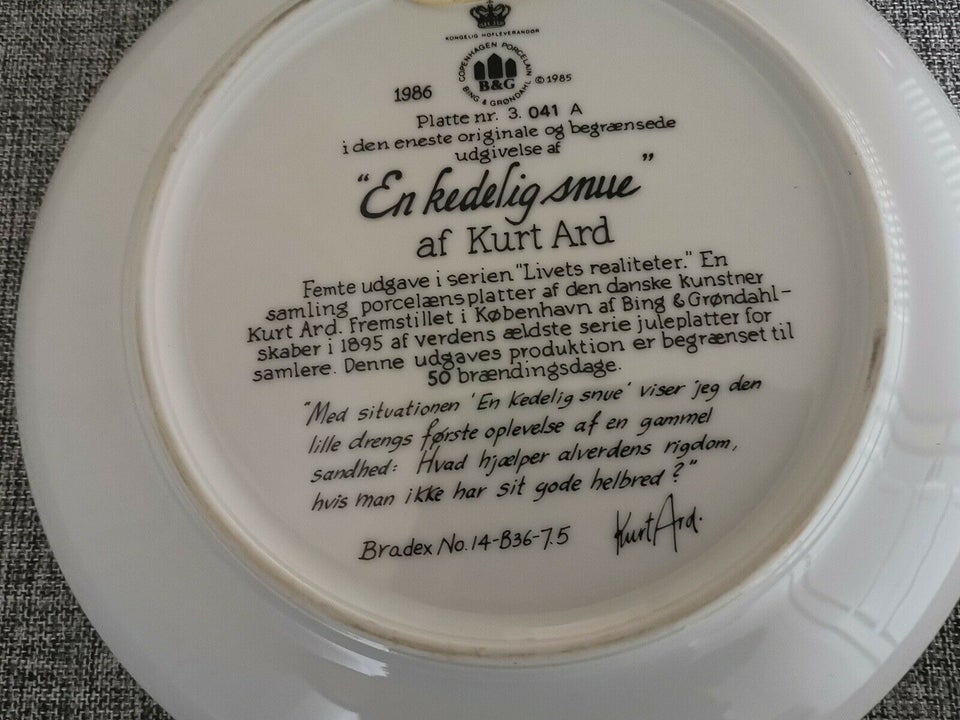 KK Kurt Ard platter Bing og