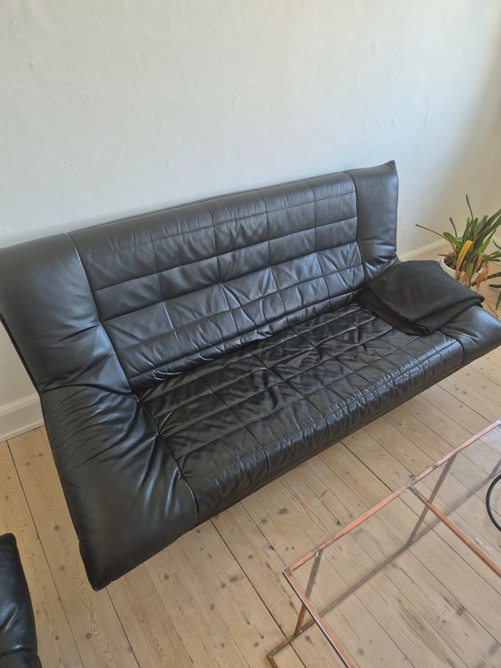 Sofa læder 5 pers