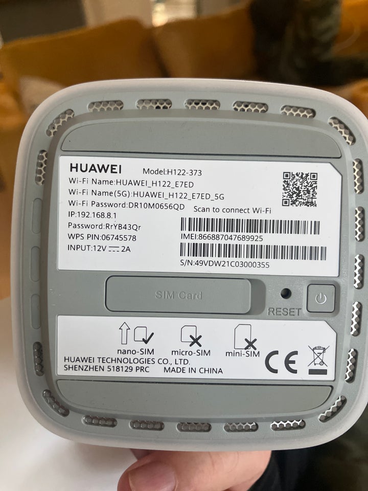 Router, wireless, Huawei 5G CPE pro