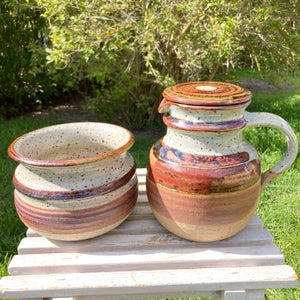 Keramik Kande og skål  Rargård