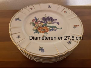 Porcelæn Middagstallerkener