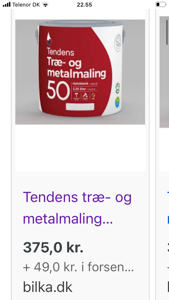 Træ og metal maling 50, Tendens,