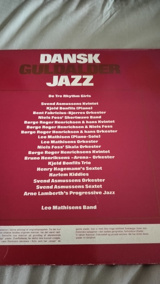 LP, Dansk Guldalder Jazz vol 1-2