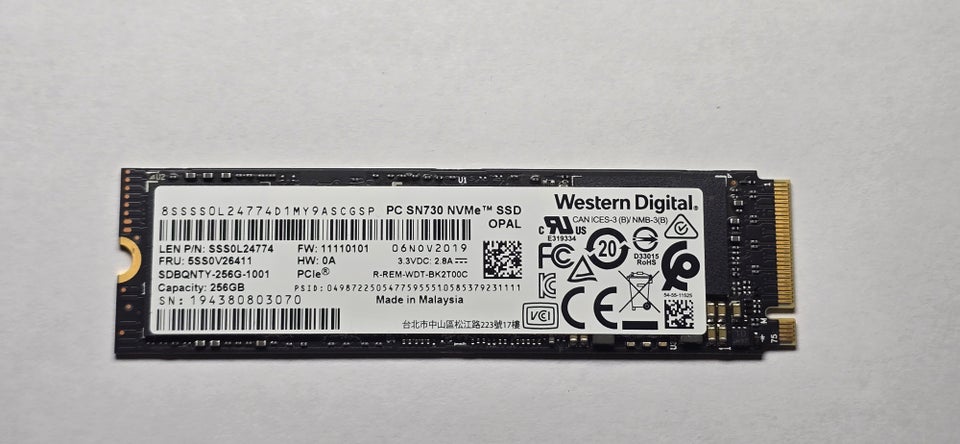 Western Digital 256 GB