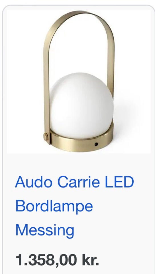 Lampe, MENU AUDO