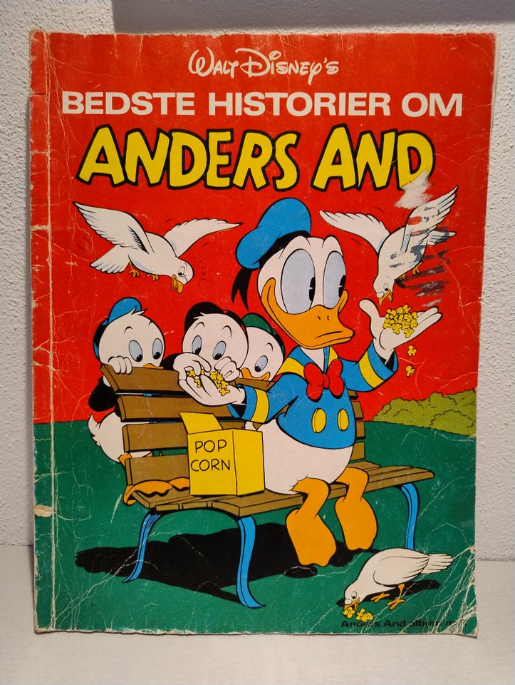 Gammelt Anders And blad,