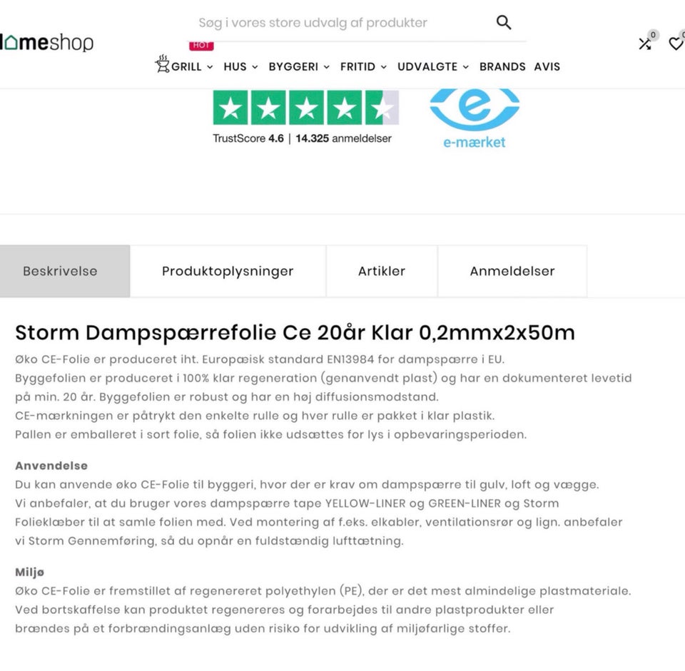 STORM DAMPSPÆRREFOLIE