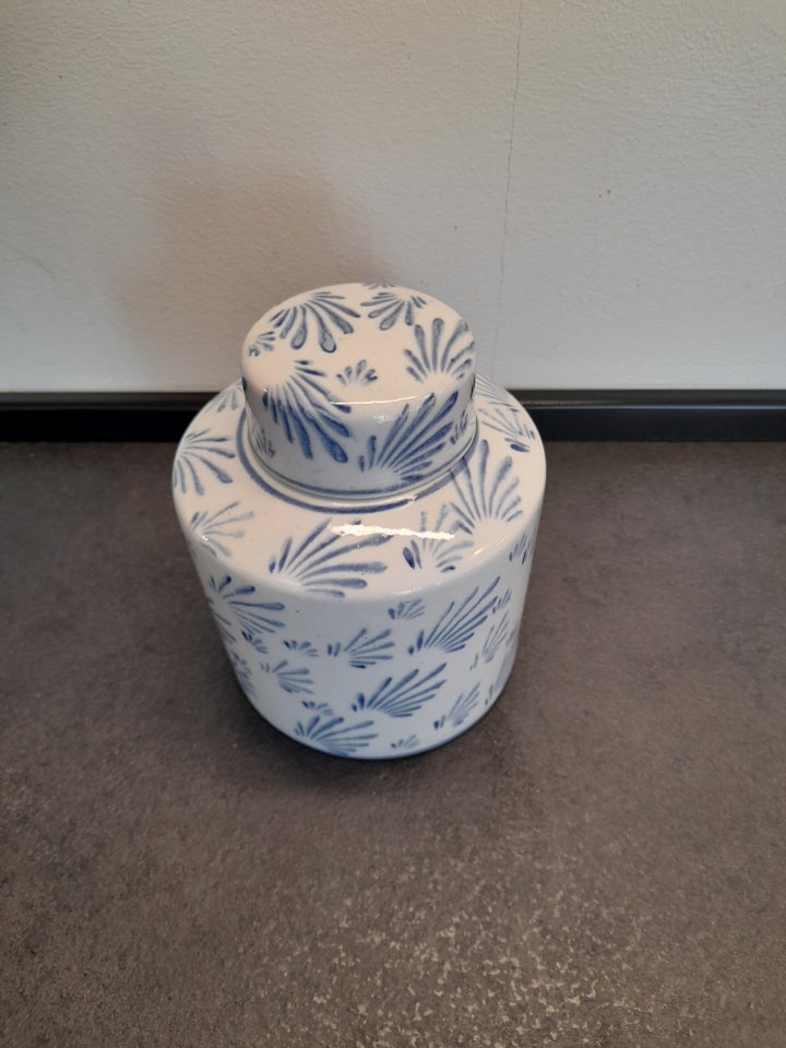 Porcelæn Krukke med låg