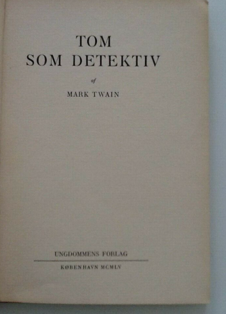 Tom som detektiv, Mark Twain