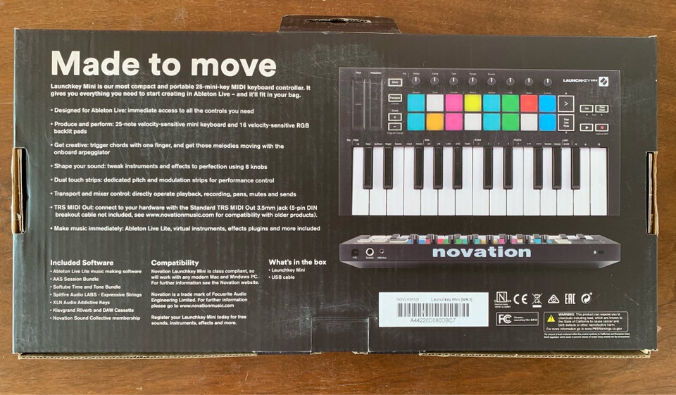 Midi keyboard, Novation Launchkey