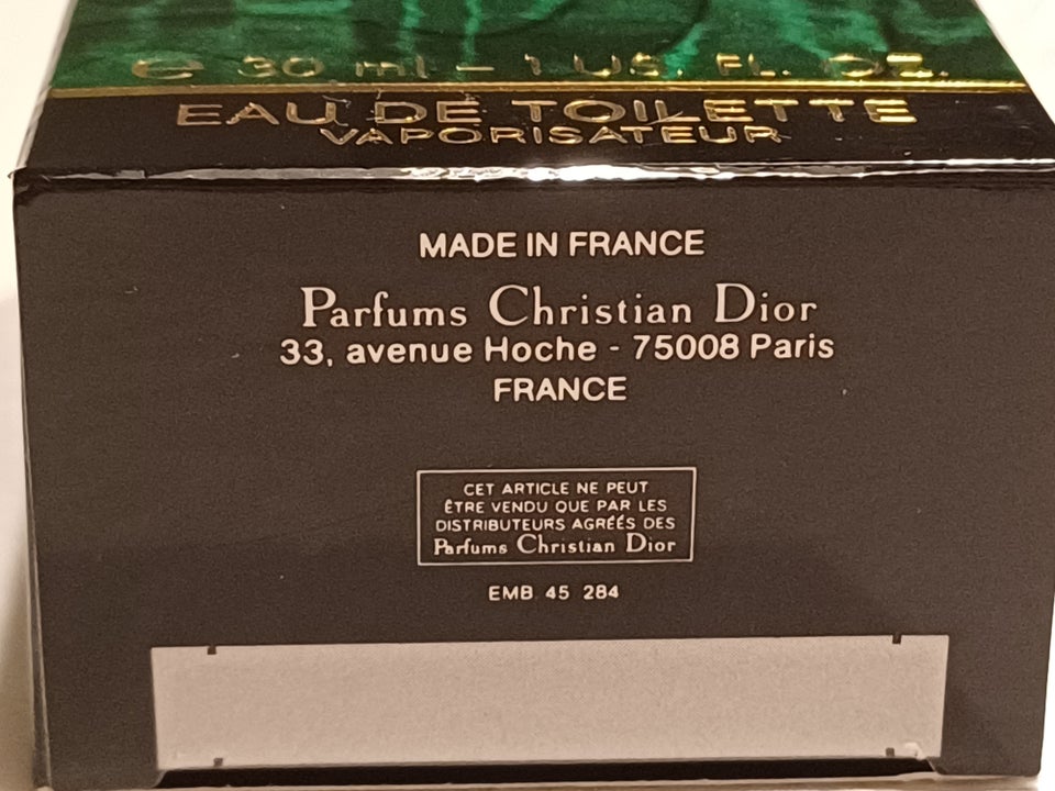 Eau de Toilette, Christian Dior "