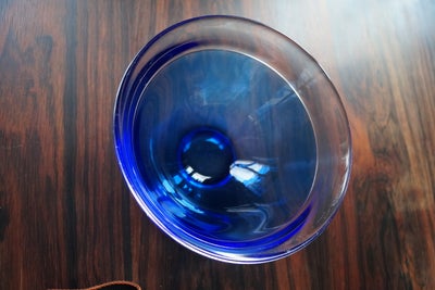 Glas Skål Orrefors Blå Neptunus