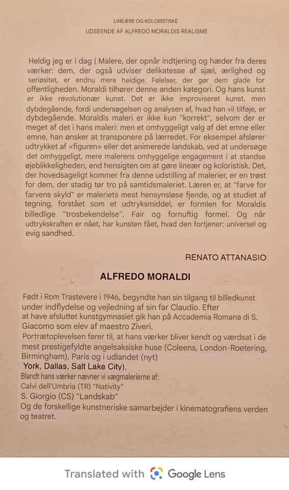 Oliemaleri, Alfredo Moraldi,