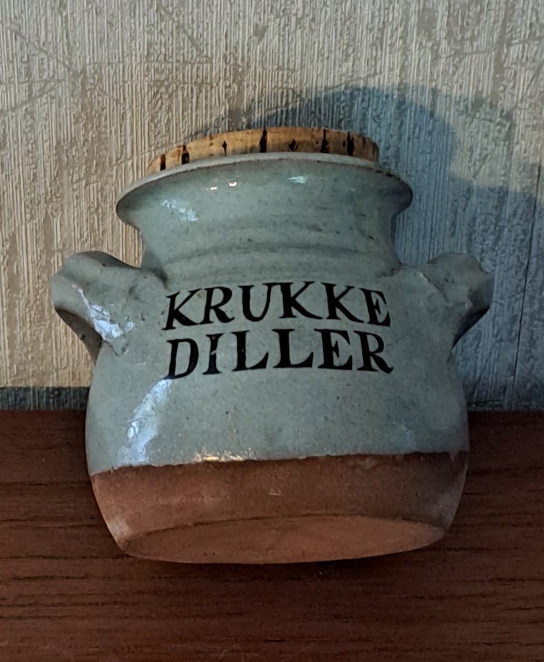 Keramik Krukke med låg