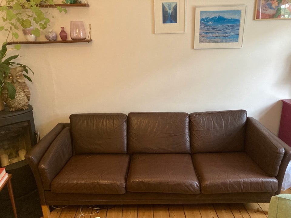 Sofa læder 3 pers