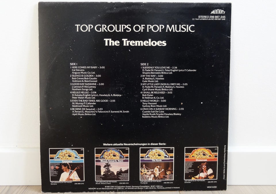 LP, The Tremmeloes , Top Groups of