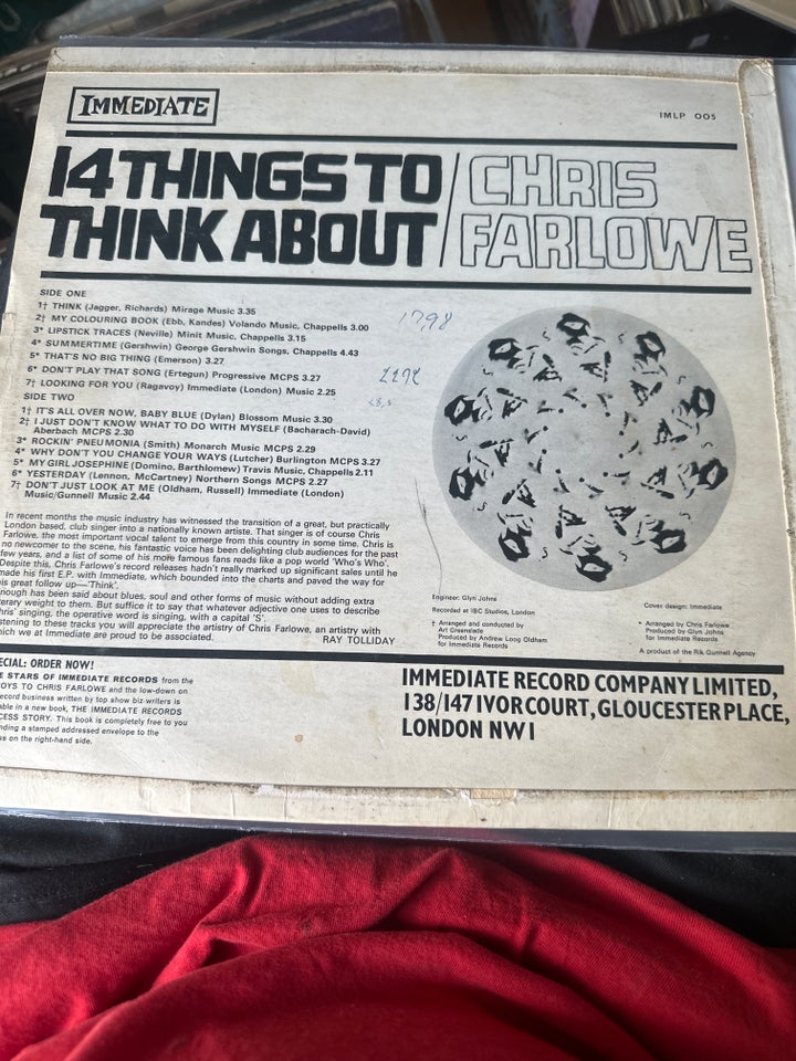 LP, Chris farlowe